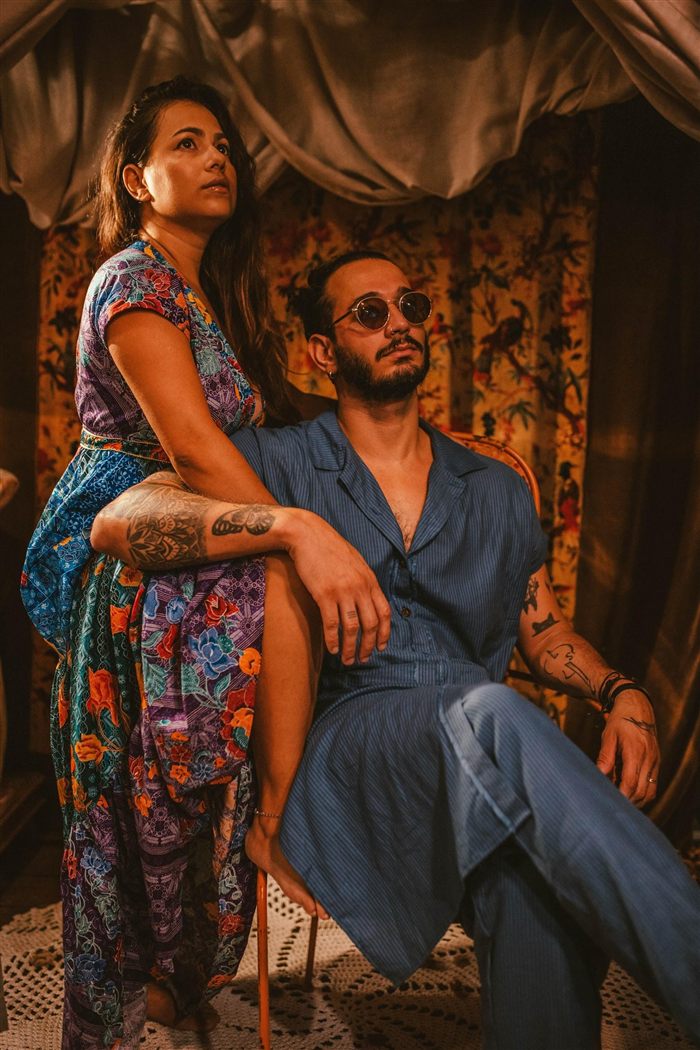 Maria Kamila e Daniel Pina, retrato de estúdio